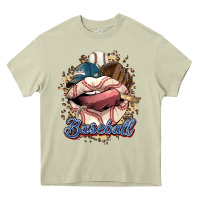 Mossy Baseball lips Heavy Core Tee - HowdyJamesFarm