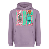 Lavender nurse  blonde woman Heavyweight Hoodie - RanaPortraitStore
