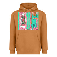 Meerkat nurse  blonde woman Heavyweight Hoodie - RanaPortraitStore