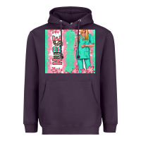Plum nurse  blonde woman Heavyweight Hoodie - RanaPortraitStore