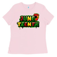 Bubblegum Pink juneteenth Ladies Tee - FaDigitalArtStudio