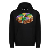 Black mardi gras king cake Premium Hoodie - RanaPortraitStore