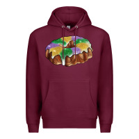 Burgundy mardi gras king cake Premium Hoodie - RanaPortraitStore