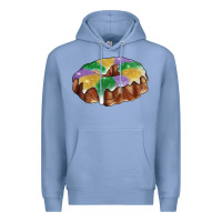 Colony Blue mardi gras king cake Premium Hoodie - RanaPortraitStore