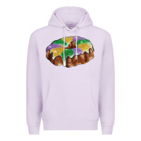 Lilac mardi gras king cake Premium Hoodie - RanaPortraitStore