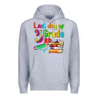 Heather Grey last day of third grade Premium Hoodie - Artiststas