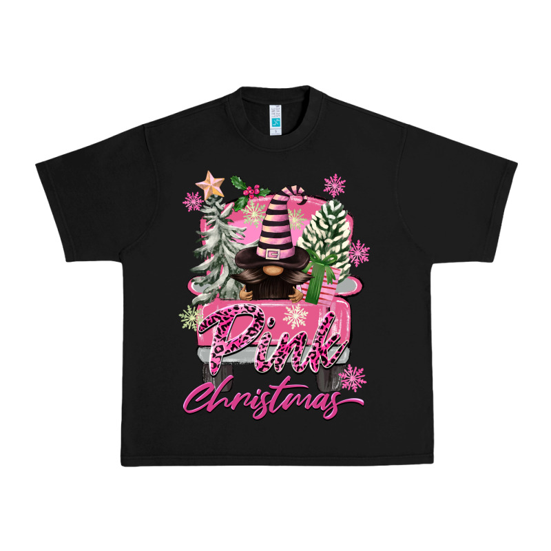 Pink Christmas Truck Gnome Urban Heavy Tee by FaDigitalArtStudio | Teevron