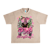 French Oak Pink Christmas Truck Gnome Urban Heavy Tee - FaDigitalArtStudio