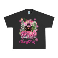 Pigment Black Pink Christmas Truck Gnome Urban Heavy Tee - FaDigitalArtStudio