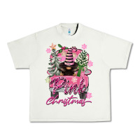Pistachio Pink Christmas Truck Gnome Urban Heavy Tee - FaDigitalArtStudio