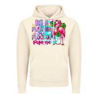 Vintage Artic bea flamingo in a flock of pigeons Vintage Hoodie - CowhideDigitalArt