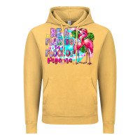 Vintage Mustard bea flamingo in a flock of pigeons Vintage Hoodie - CowhideDigitalArt