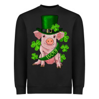 St. Patrick's Day Lucky Baby Pig Heavyweight Sweatshirt | Teevron
