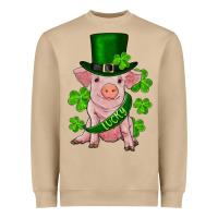 Mushroom st. patrick's day lucky baby pig Heavyweight Sweatshirt - RanaPortraitStore