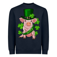 Navy st. patrick's day lucky baby pig Heavyweight Sweatshirt - RanaPortraitStore