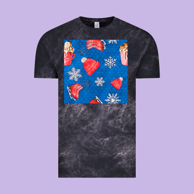 Winter  Snowflakes Hot Cocoa Ice Skating Shoes Vintage Tee Designed By Fadigitalartstudio