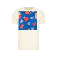 Vintage Arctic winter  snowflakes hot cocoa ice skating shoes Vintage Tee - FaDigitalArtStudio