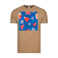 Vintage Coffee winter  snowflakes hot cocoa ice skating shoes Vintage Tee - FaDigitalArtStudio