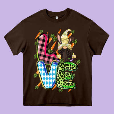 Love Easter Gnome Easter Day Heavy Core Tee Designed By Cowgirlartshop