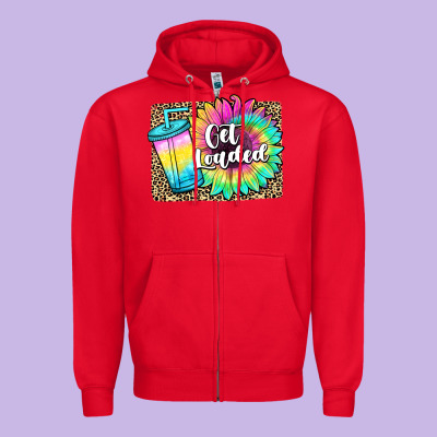 Get Loaded Zipper Hoodie Designed By Jahusdesignshop