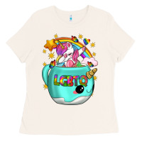 Bone LGBTQ Unicorn And Narwhal Mug Ladies Tee - BundleAndBundleShop
