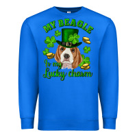 True Royal st.patricks day my beagle is my lucky charm Premium Sweatshirt - RanaPortraitStore