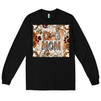 Black Dog Mom Long Sleeve Tee - CowhideDigitalArt