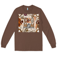Chestnut Dog Mom Long Sleeve Tee - CowhideDigitalArt
