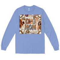 Colony Blue Dog Mom Long Sleeve Tee - CowhideDigitalArt