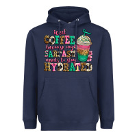 Navy iced coffee because my sarcasm needs to stay hydra Heavyweight Hoodie - Jasminsmagicworld