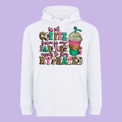 Iced Coffee Because My Sarcasm Needs To Stay Hydra Heavyweight Hoodie Designed By Jasminsmagicworld