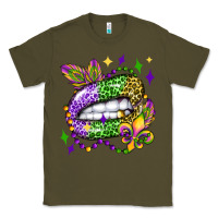 Army Green mardi gras lip olivia Classic Tee - OliviaCreatesArt
