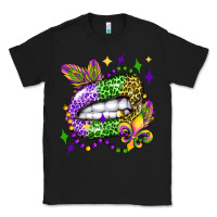 Black mardi gras lip olivia Classic Tee - OliviaCreatesArt