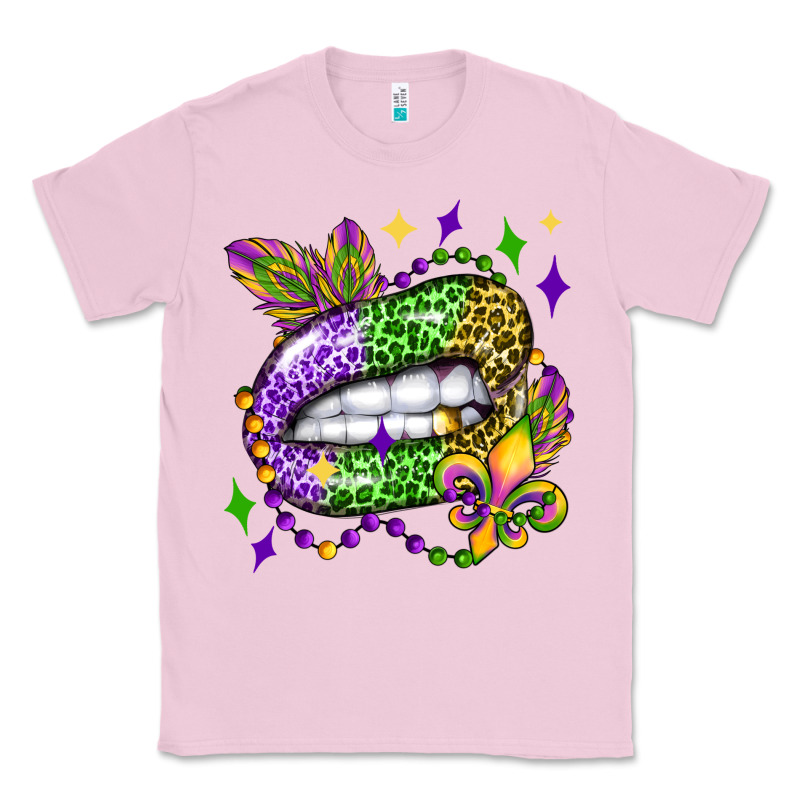 Mardi Gras Lip Olivia Classic Tee by OliviaCreatesArt | Teevron