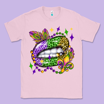 Mardi Gras Lip Olivia Classic Tee Designed By Oliviacreatesart