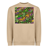 Mushroom mardi gras Louisiana crocodile leopard Heavyweight Sweatshirt - RanaPortraitStore