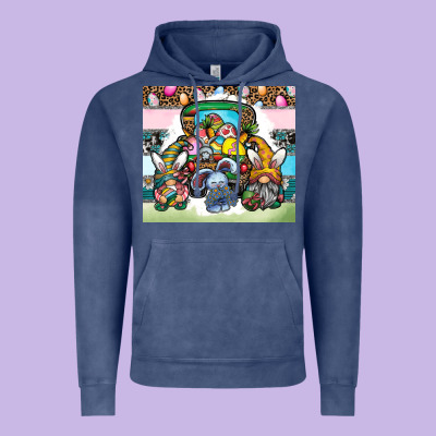 Easter Vintage Hoodie Designed By Cowhidedigitalart