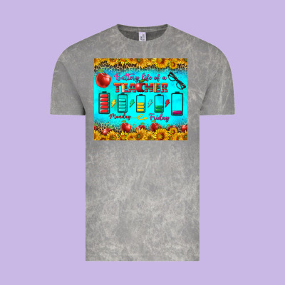 Battery Life Of A Teacher Tumbler Vintage Tee Designed By Bundleandbundleshop