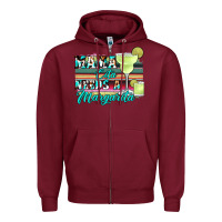 Burgundy mama cita needs a margarita Zipper Hoodie - JahusDesignShop