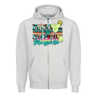 Dove Grey mama cita needs a margarita Zipper Hoodie - JahusDesignShop