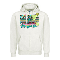 Oatmeal Heather mama cita needs a margarita Zipper Hoodie - JahusDesignShop