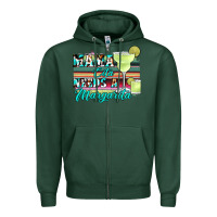 Sports Green mama cita needs a margarita Zipper Hoodie - JahusDesignShop