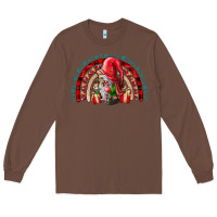Chestnut Christmas Gnome Long Sleeve Tee - CowhideDigitalArt