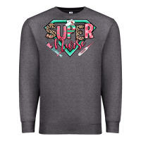 Charcoal Heather super nurse Premium Sweatshirt - RanaPortraitStore