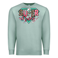 Seafoam super nurse Premium Sweatshirt - RanaPortraitStore