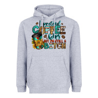 Heather Grey i pretend coffee helps but i'm still a bitch Heavyweight Hoodie - Jasminsmagicworld