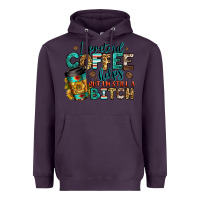 Plum i pretend coffee helps but i'm still a bitch Heavyweight Hoodie - Jasminsmagicworld