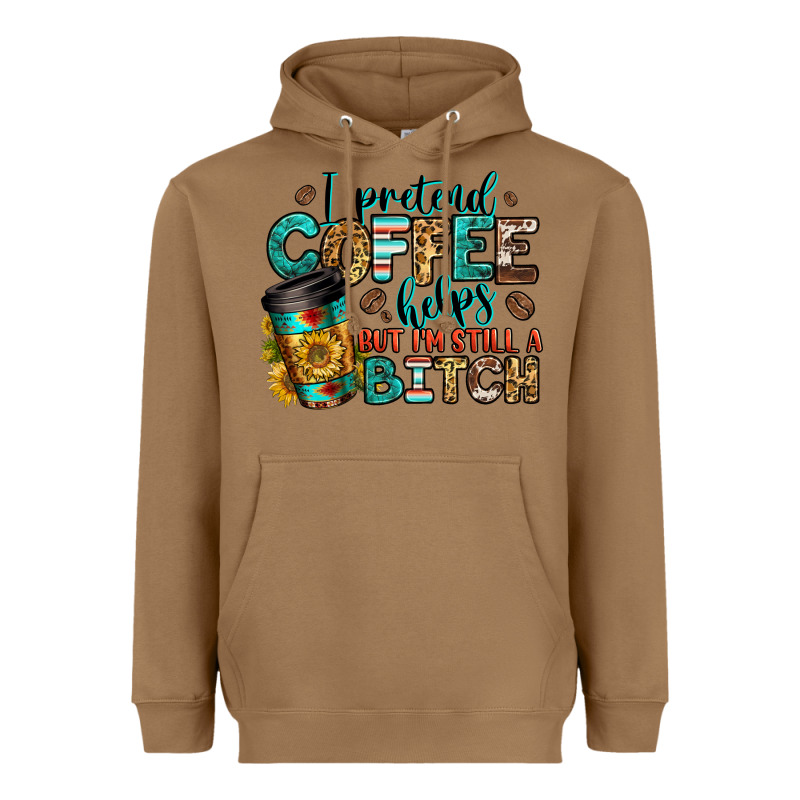 I Pretend Coffee Helps But I'm Still A Bitch Heavyweight Hoodie by Jasminsmagicworld | Teevron