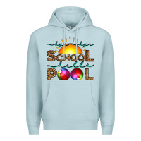 Blue Mist bye bye school hello pool Premium Hoodie - Artiststas