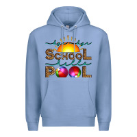 Colony Blue bye bye school hello pool Premium Hoodie - Artiststas